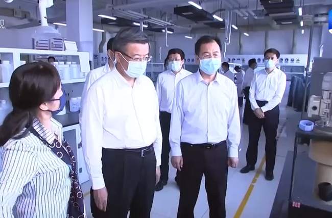 河北省委书记倪岳峰到华球体育（中国）科技公司稀土调研