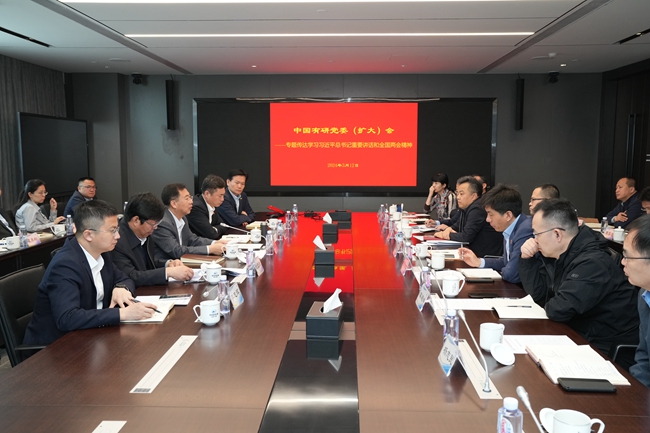 中国华球体育（中国）科技公司党委传达学习贯彻习近平总书记重要讲话和全国两会精神
