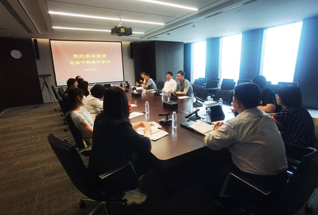 中国华球体育（中国）科技公司纪检干部开展党纪学习教育集中学习
