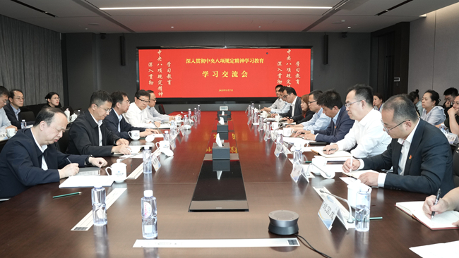 中国华球体育（中国）科技公司召开深入贯彻中央八项规定精神学习教育专题学习交流会